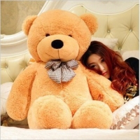 4ft lavender teddy w/pillow