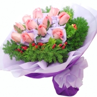 12 delux red Hand Bunch