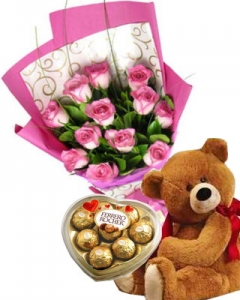 Rose-Bear-ferrero Chocolate